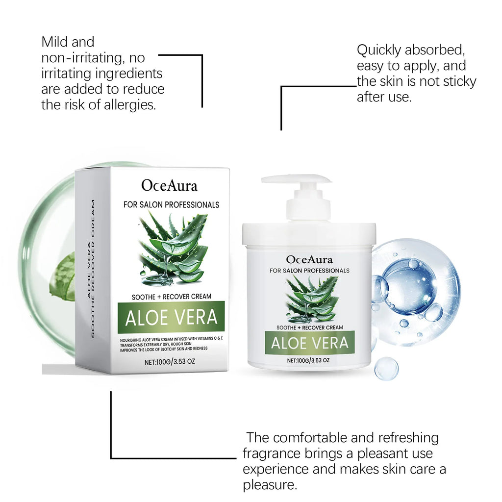 OceAura Whitening & Anti-Aging Face Cream 100g | Aloe Moisturizer Whitening Face Cream Oasis Select