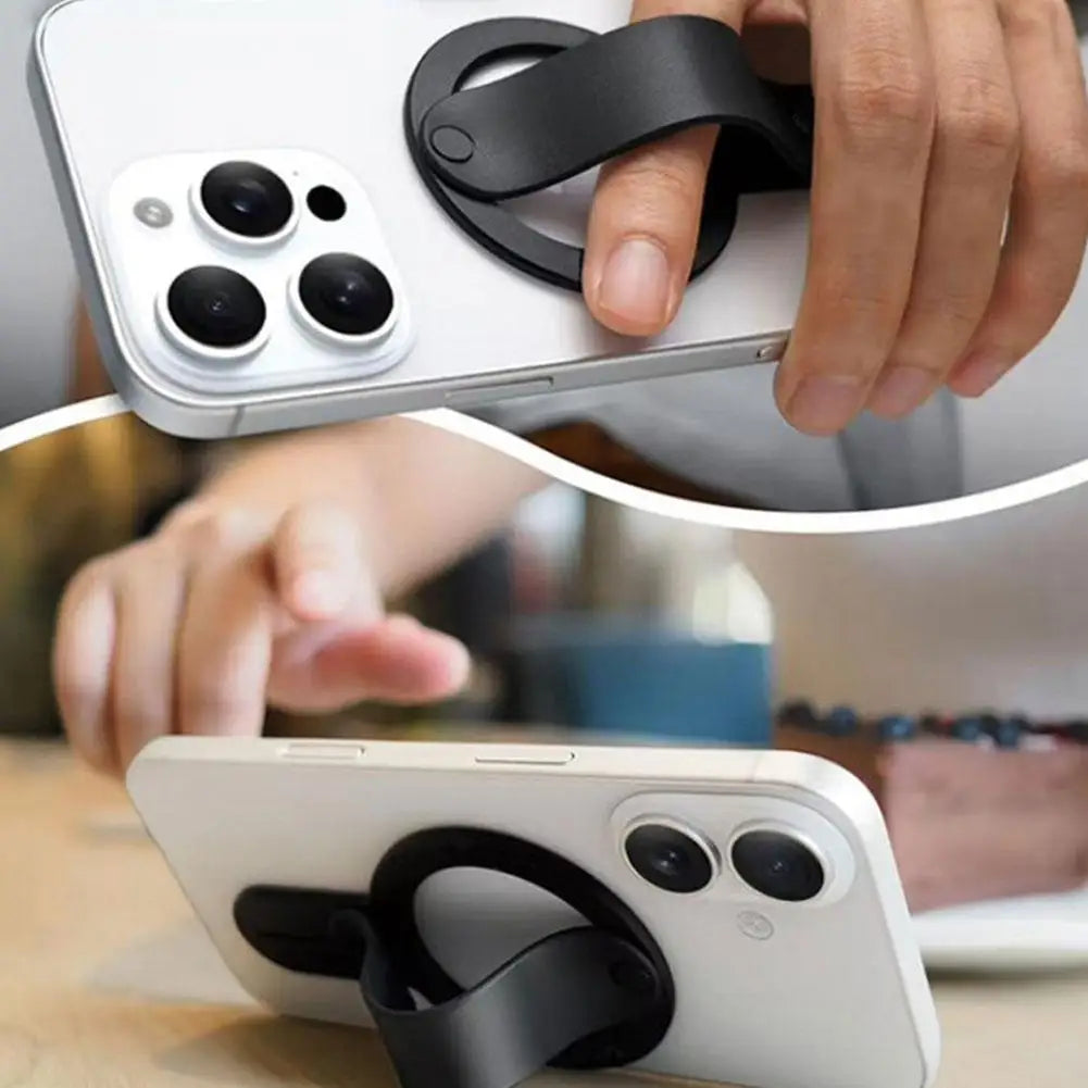 Magnetic Phone Holder & Wrist Strap Stand – MagSafe Compatible