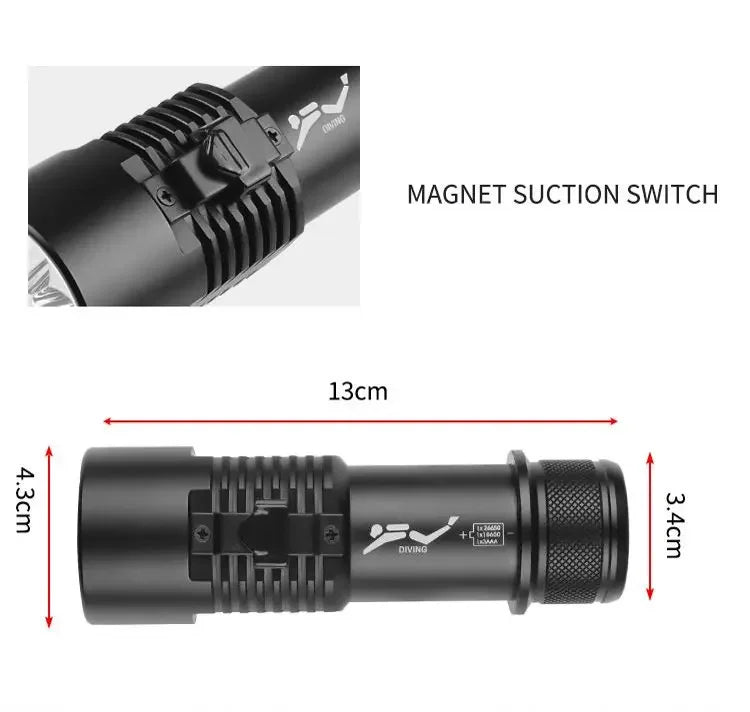 POCKETMAN 3800 Lumen LED Dive Light | Waterproof Diving Torch
