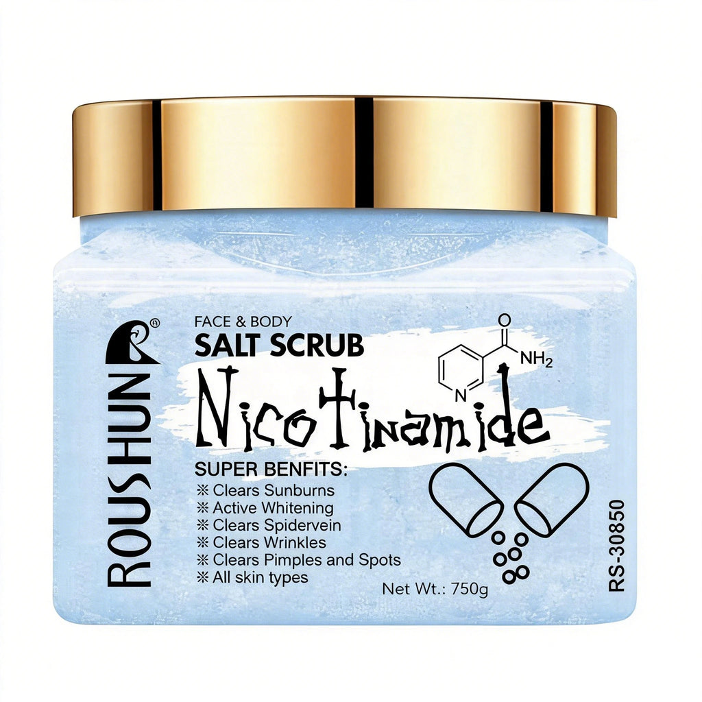 ROUSHUN Niacinamide Salt Body Scrub – Deep Cleanse Family Pack