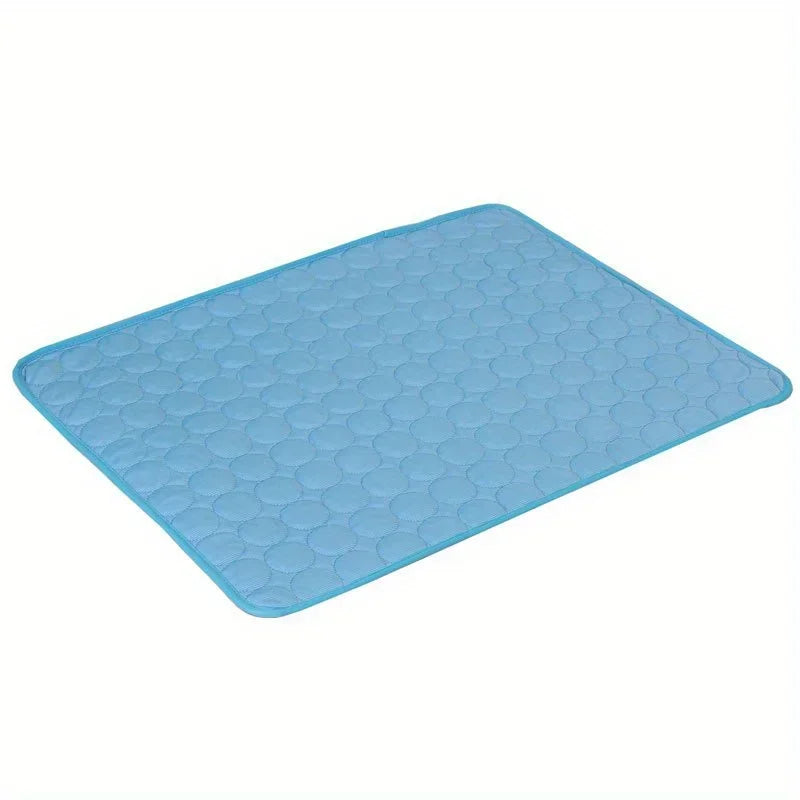 Summer Pet Cooling Mat – Ice Silk Dog & Cat Cushion Bed Pet Cooling Mat Oasis Select XS-40X30cm Blue