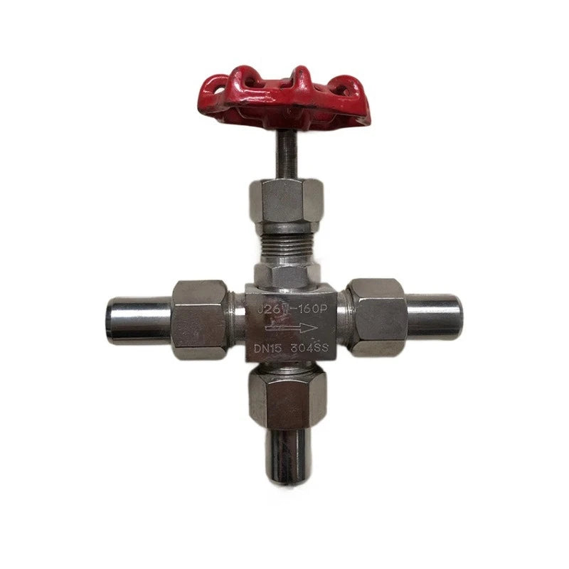 304 Stainless Steel Needle Valve J23W/J24W-160P/64P High-pressure Welded External Thread Needle Globe Valve 4 Points Oasis Select
