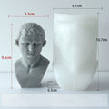 David Shape Silicone Scented Candle Mold DIY 3D Portrait Resin Mould Human Body Gypsum Making Tool Craft Gifts Home Decor Oasis Select F074