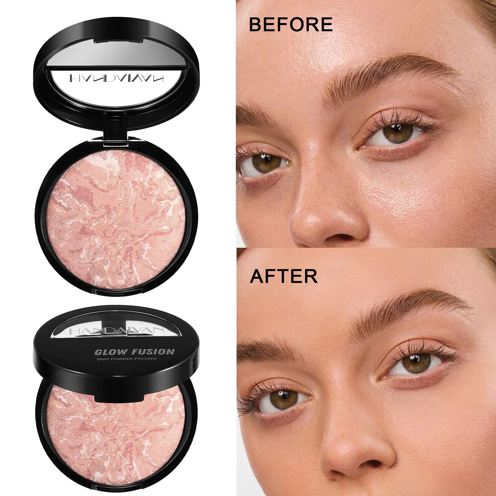 Handaiyan Baked Duo Matte Powder Foundation – 7 Shades