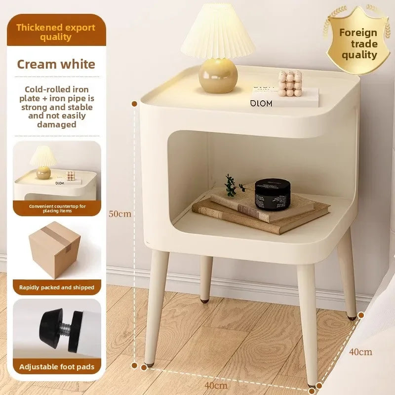 Cream wind living room sofa side table bedside table wrought iron creative bedside small coffee table small table Oasis Select