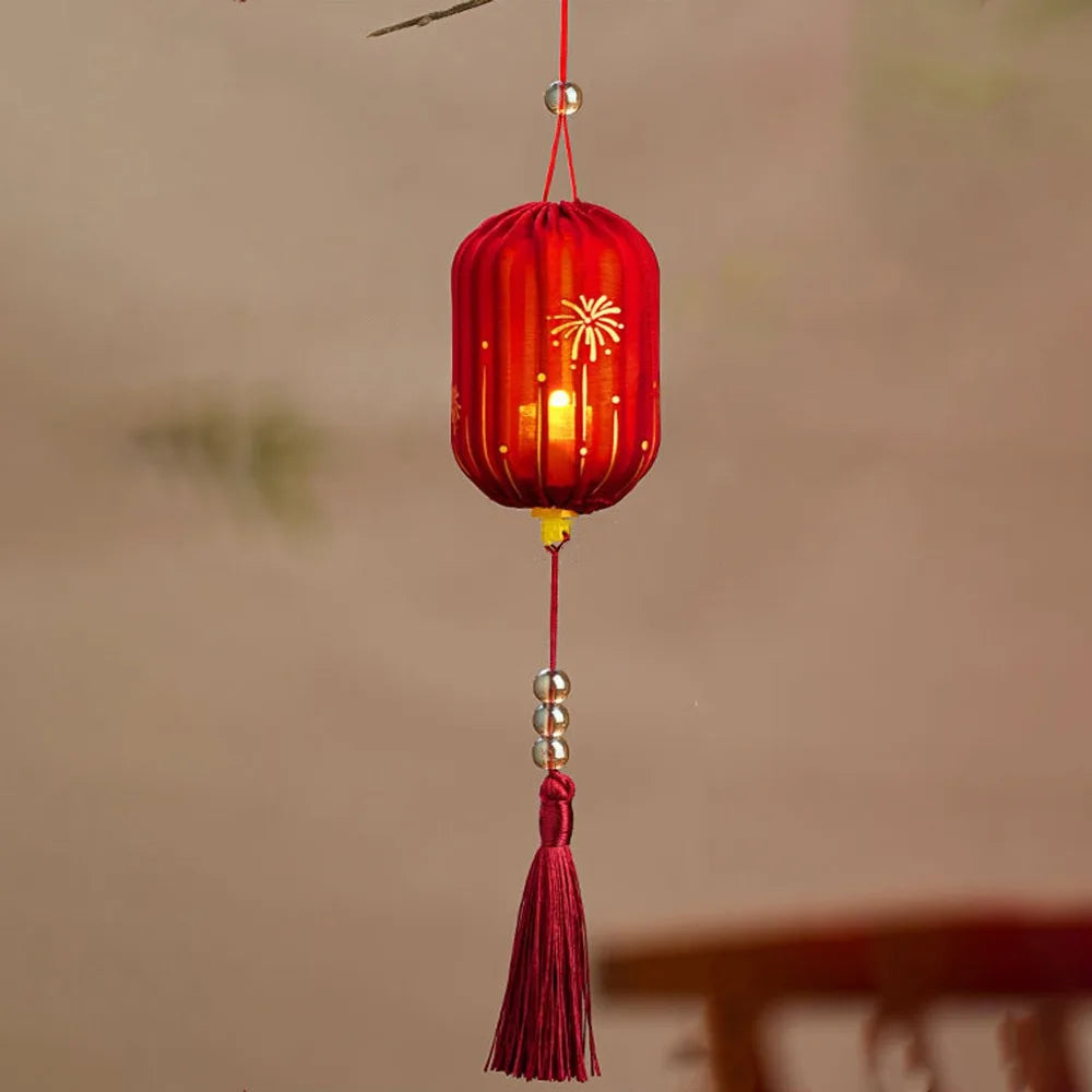 2026 Horse Year Chinese New Year Handmade Glowing Cloth Lantern
