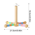 Rotating Wood Bird Perch Toy | Windmill Design for Parrots