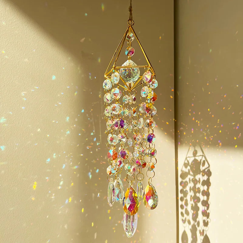 Crystal Sun Catcher Crystal Dazzle Rainbow Decorated Room Window Hanging Decorative Sun Catcher Pendant Oasis Select
