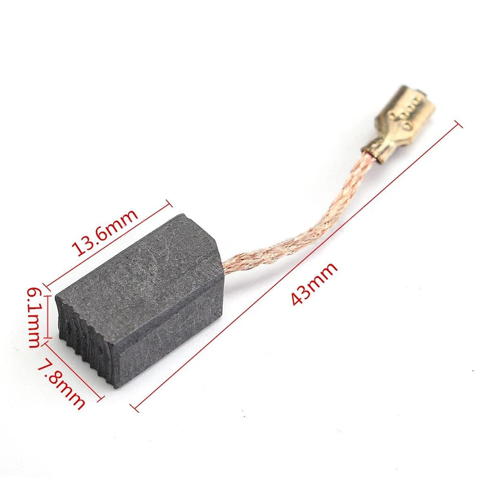 40Pcs/Set Motor Carbon Brushes Set Graphite Copper Carbon Brushes 6mm*8mm*14mm For Electric Drill Angle Grinder Oasis Select