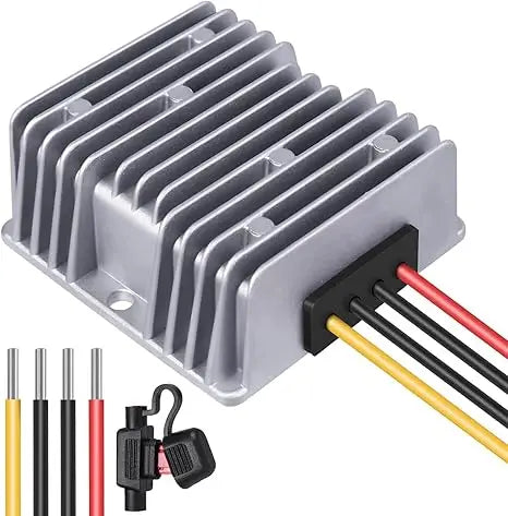 48V to 12V 20A Voltage Converter Voltage Buck Reducer Voltage Regulator IP68 for Golf Cart Club Car Electric Scooters Trucks Oasis Select 48V to 12V 10A