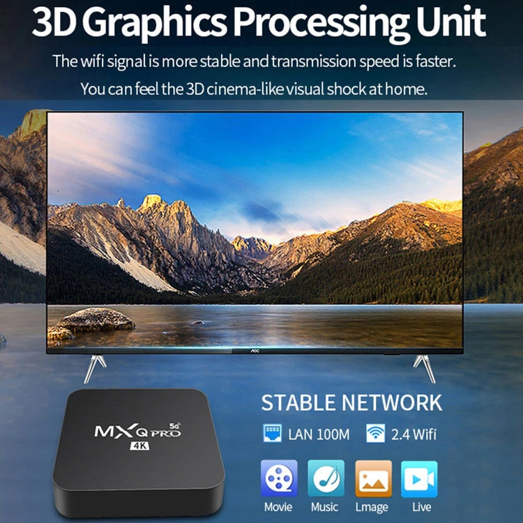 2026 New Smart TV Box Android 14 WiFi 6 BT 5.4 Dual UI Interface 4K Ultra HD Smart Media Player EU plug Oasis Select