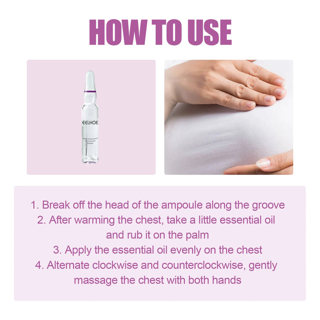 Beautiful Bust Ampoule Essence Gentle Moisturizing, Firming, Plumping, Full and Lifting Breast Care Essence Oasis Select