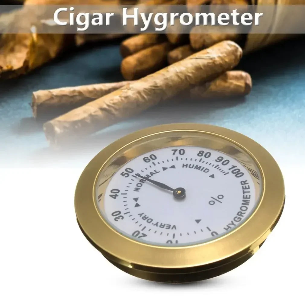 Mini Cigar Hygrometer Moisture Meters Cigar Accessories Tobacco Pointer Hygrometer For Humidor Smoking Humidity Sensitive Gaug Oasis Select
