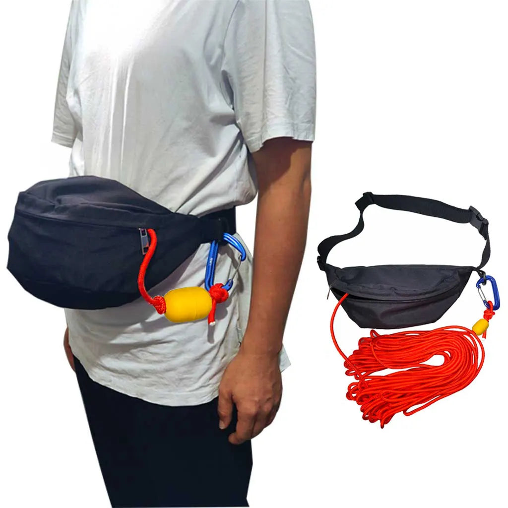 Kayak Rescue Waist Throw Rope Bag Canoe Tow Tether Sea Kayaking Safety Equipment Boat Tow Throw Lines Kayaking Tow Belt Oasis Select