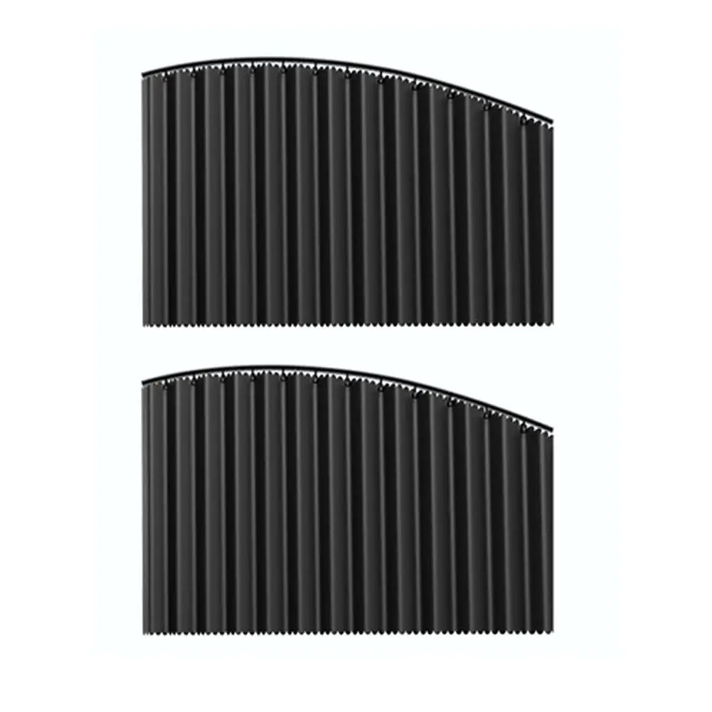 2/4Pcs Car Side Window Sun Shade, Automatic Telescopic Curtain, Foldable Heat Shield, UV Blocking Privacy for Sedan SUV Oasis Select Black Rear 2Pcs
