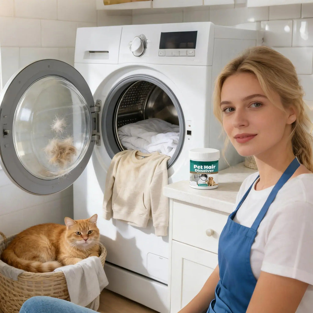 Pet Hair Dissolver Gentle Deep Cleaning Dissolving Agent Dog & Cat Hair Remover Dissolver for Clothes Odor Stain Laundry Washer Oasis Select