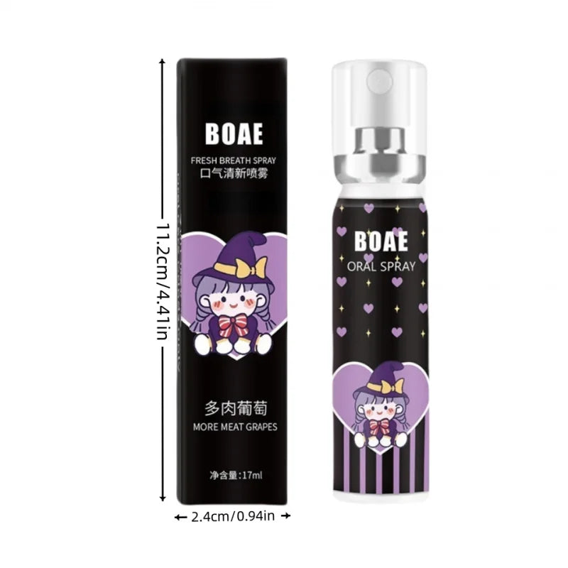 2-Pack Grape Oral Breath Freshener Spray 17ml | Travel Size