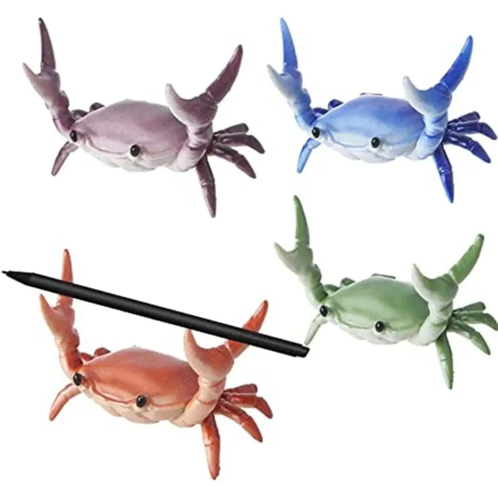 New Japanese Creative Cute Crab Pen Holder Weightlifting Crabs Penholder Bracket Storage Rack Gift Stationery Supplies Oasis Select