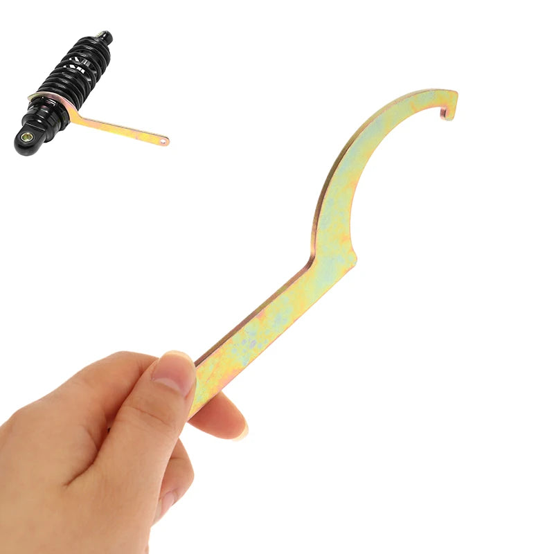 1 Piece Motorcycle Accessories Spring Adjuster Wrench Tools Shock Absorber Suspension Hand Tool Hook Oasis Select
