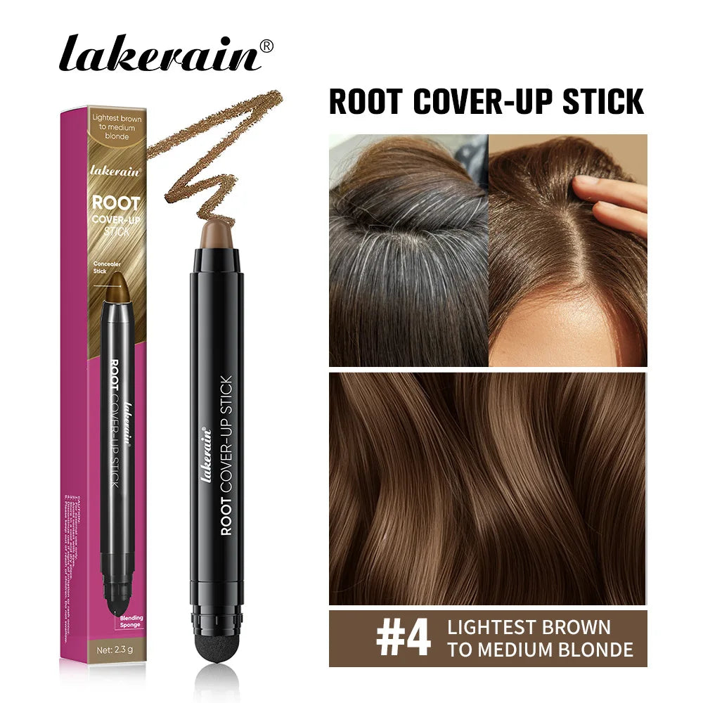 2.3gDual-ended Hair Dye Pen, Black Brown Disposable Hair Color Stick, Natural Cover Gray Hair Root Touch Up Oasis Select Lightest-Med Blonde
