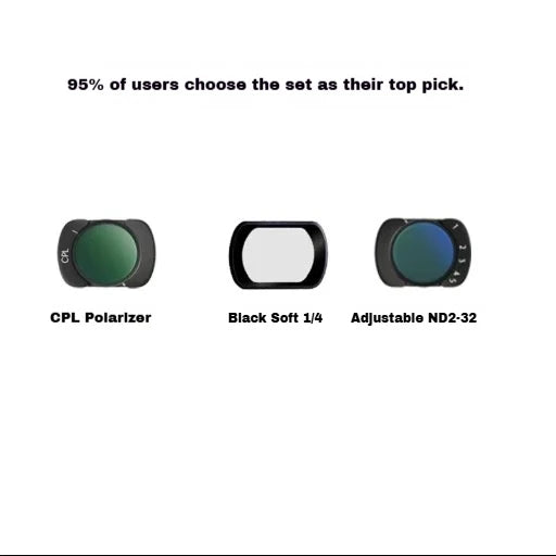 DJI Osmo Pocket 3/4 Magnetic CPL Black Mist ND Filter Set