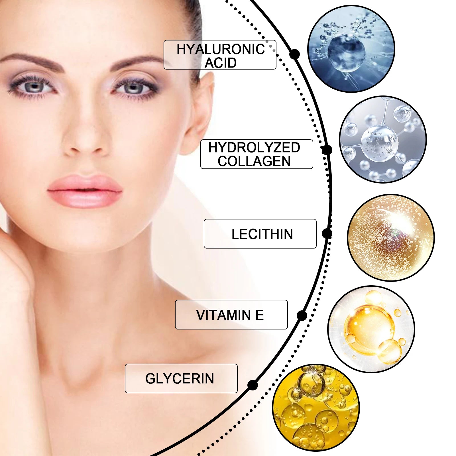 Firming Eye Cream Fading Fine Lines Wrinkles Hydrolyzes Collagen Reduces Eye Bags Anti Aging Moisturizing Anti Wrinkle Eye Cream Oasis Select
