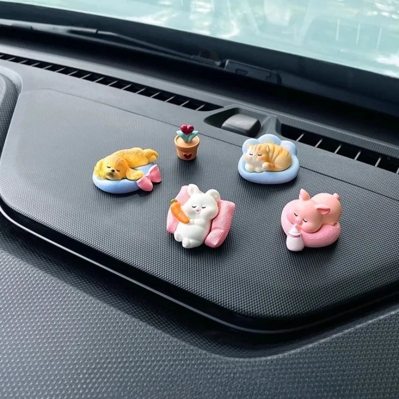 Cute Cars Accessories Funny Kawaii Animal Ornament Auto Central Control Screen Rearview Mirror Decor Car Accessories Interior Oasis Select