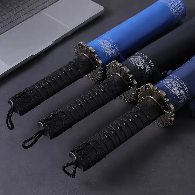 Fully Automatic 270T High Density Umbrella Cloth Samurai Umbrella Wind Resistant High Quality Folding Clear Umbrella Oasis Select