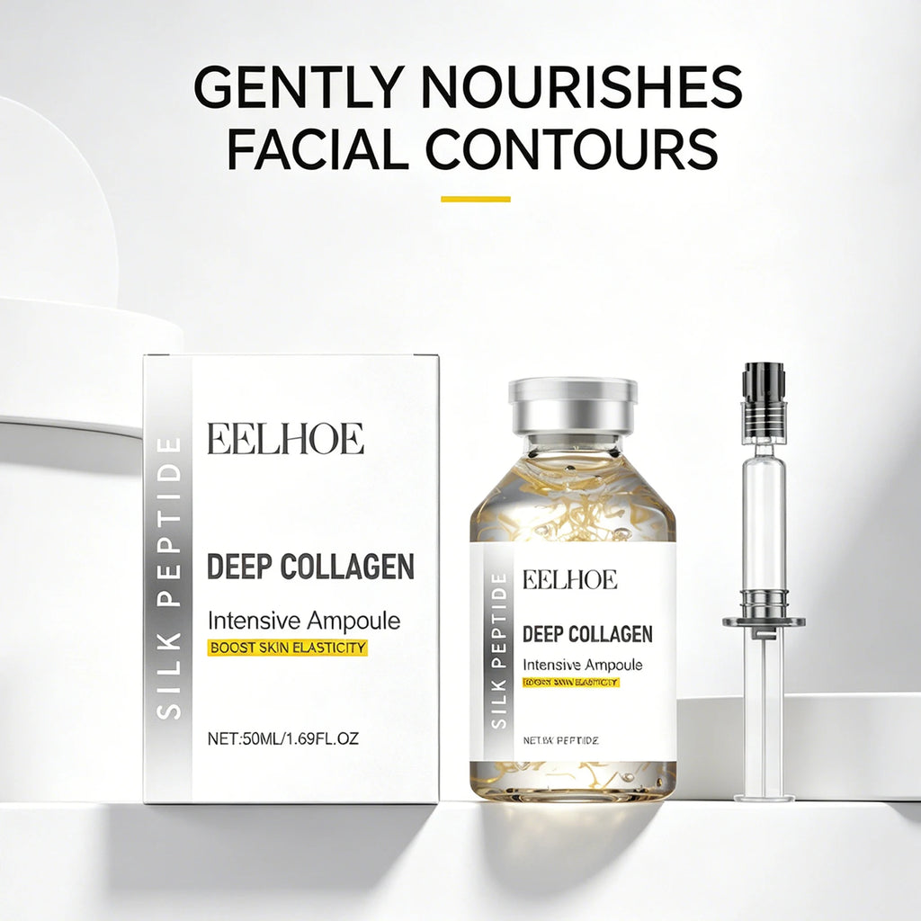 Silk Peptide Collagen Serum Intensive Lifting Ampoule Tighten Skin Reduce Fine Lines Firming Smoothing Face Essence Elasticity Oasis Select