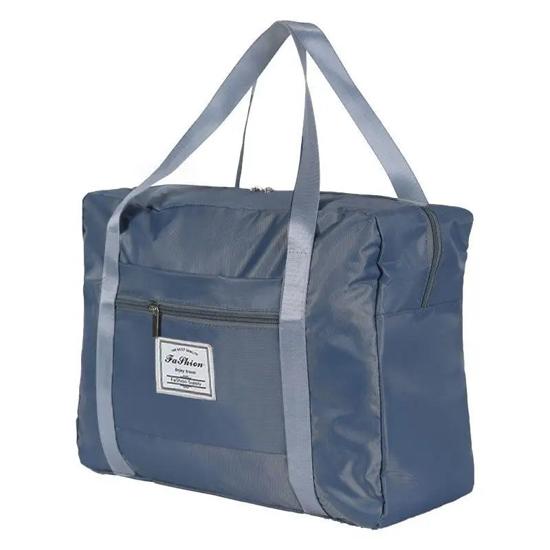 Large Capacity Functional Portable Nylon Moving Storage Bag Folding Luggage Bag Aircraft BagMulti Travel Bag Shoulder Bag Oasis Select M Blue