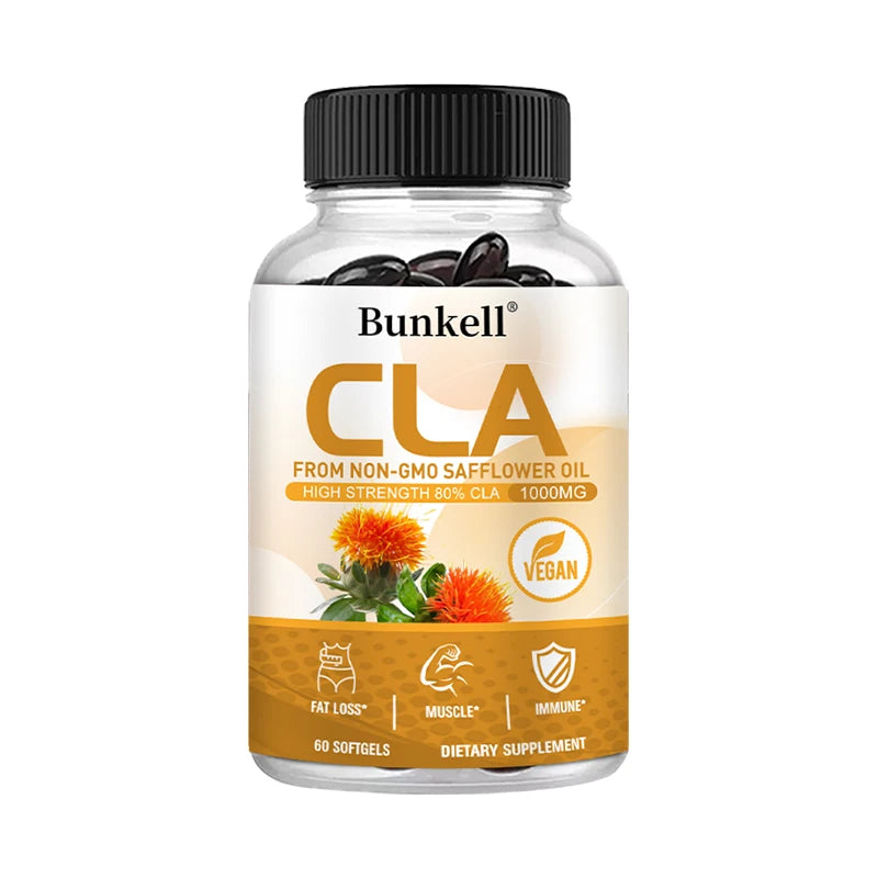 CLA 1000mg Supplement – 80% Active CLA from Safflower Oil CLA Supplement Oasis Select 60 count-1 bottle