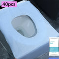 10/40/70 Pcs Disposable Toilet Seat Covers for Travel Public Bathrooms Airplane Hygiene Universal Fit All Ages Potty Training Oasis Select 40pcs blue