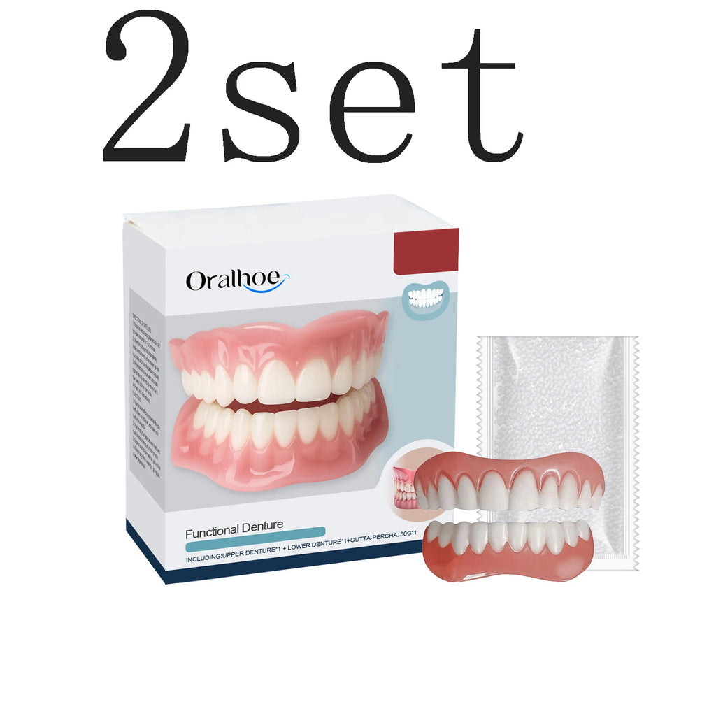 Denture Decoration Set - Denture Decoration Set for Enhancing Smile Aesthetics, Natural Fit and Comfortable Material Oasis Select 2set