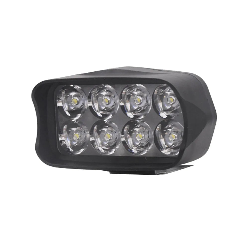 1pc LED Light 24W High-powered Wicks For Ebike Electric Motorcycle Scooter Lights Super Bright 12-80V LED Headlight Accessories Oasis Select 8 beaded