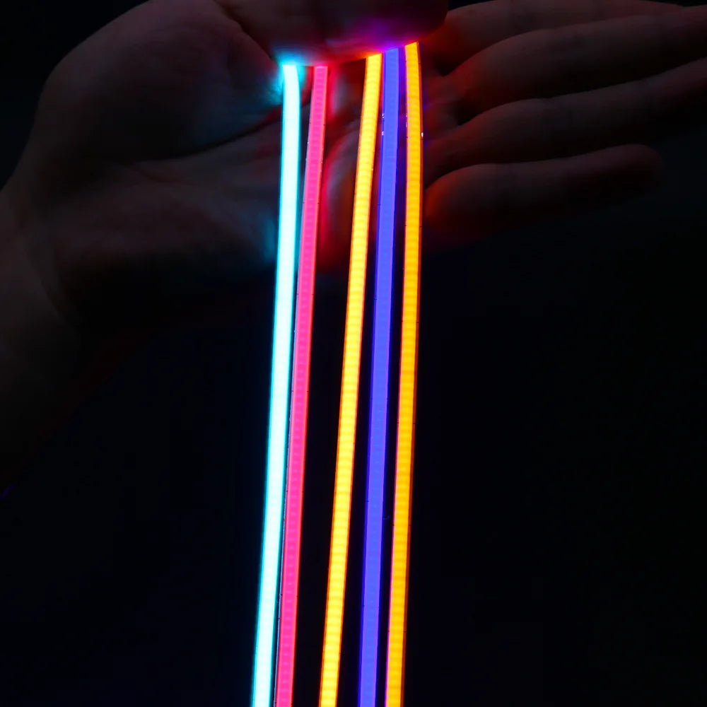 COB LED Strip Light Flexible Lamp Tape Neon Light 12V High Bright Kitchen Cabinet TV Desktop Screen BackLight Car Room Decor ﻿ Oasis Select