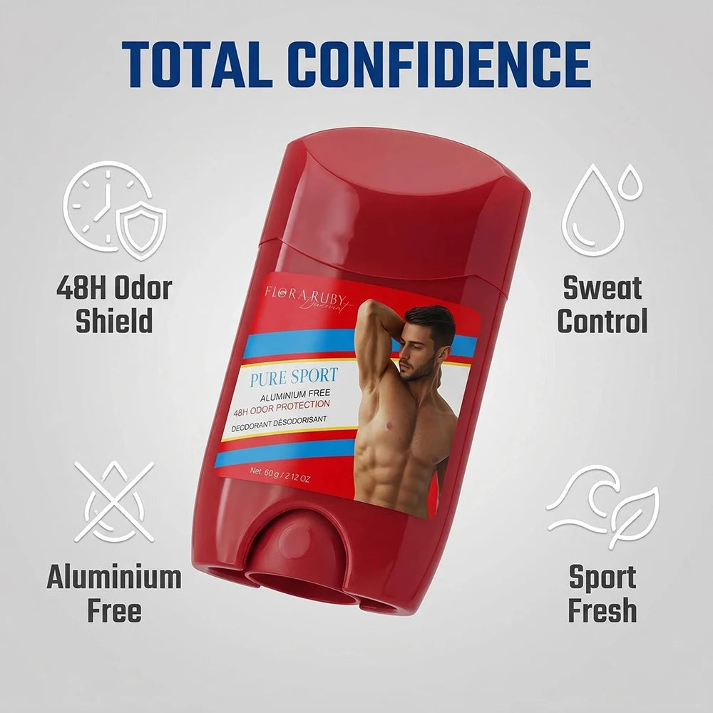 Men Sports Body Deodorant Stick Anti Sweating Keep Drying Lasting Fragrance Remove Armpit Odor Underarm Refresh Sticks Refresh Oasis Select