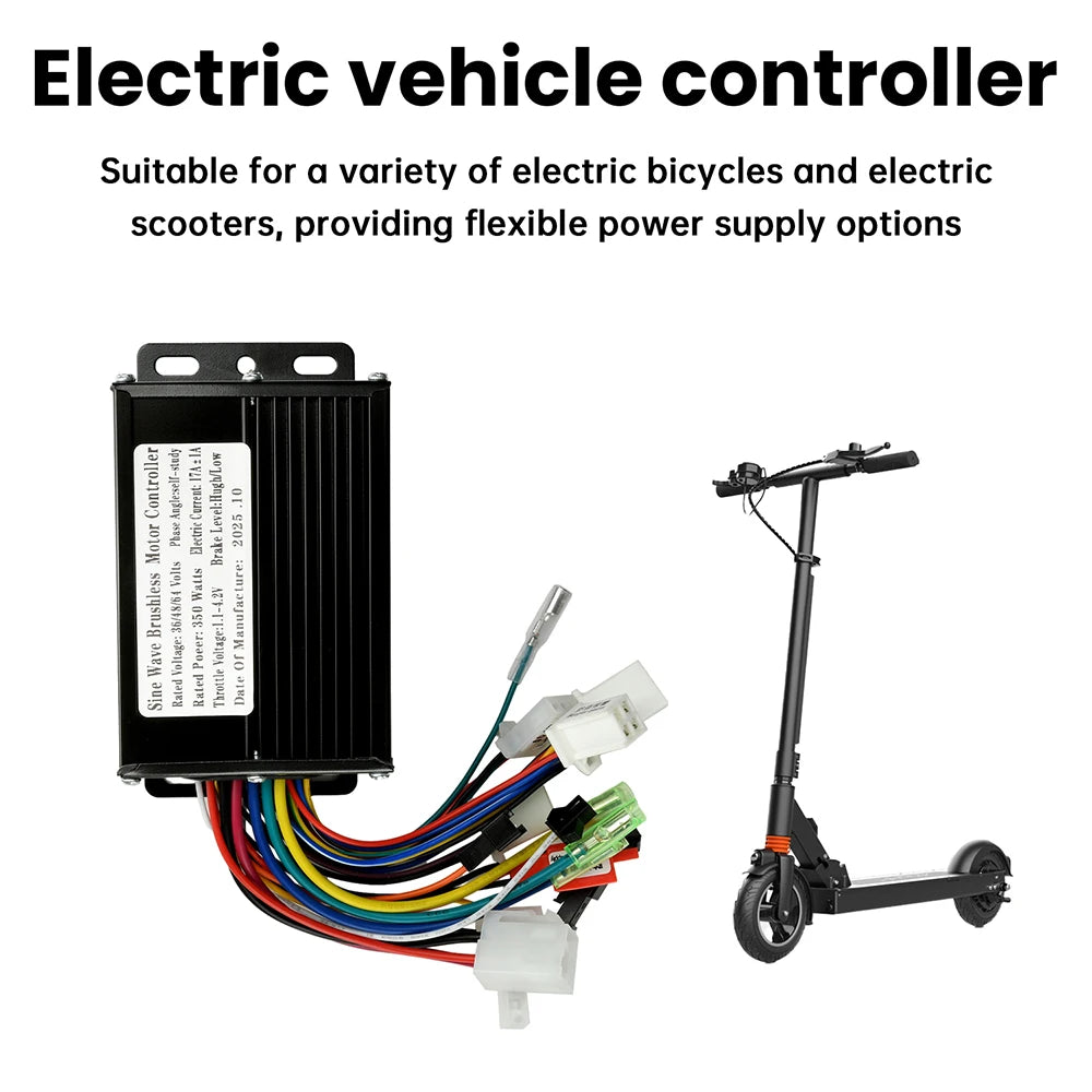 36/48V Electric Bicycle 350W Brushless DC Motor Controller Regulator Speed Controller for Bicycle Scooter Accessories Oasis Select