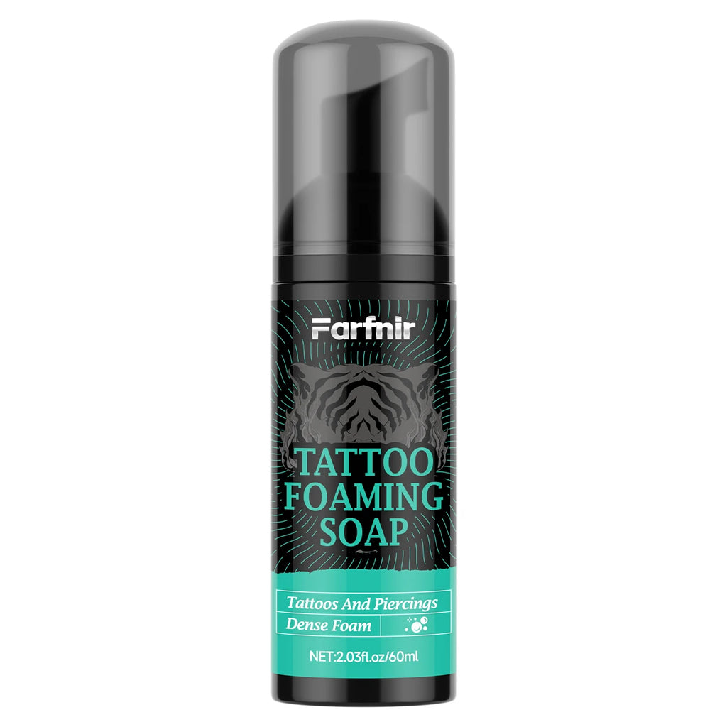TATTOO FOAMING SOAP Rich creamy foam gently cleans tattoos, moisturizes, and brightens skin tone. Suitable for all skin types. Oasis Select TATTOO FOAMING SOAP 60ml