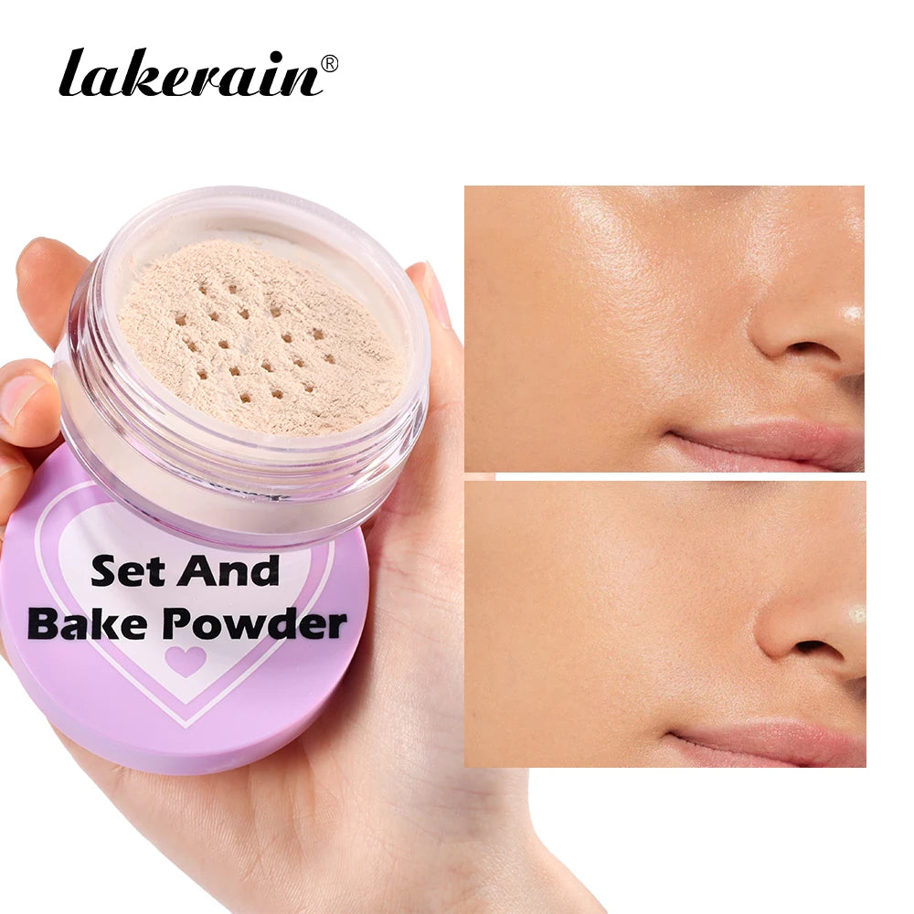 Setting Powder Waterproof Sweat Resistant And Oil Resistant Makeup Powder Setting Powder Natural And Long-lasting Matte Finish Oasis Select