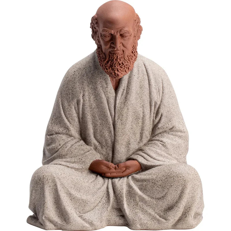 Chinese Zen Ceramics Buddha Buddha Zen Living Room Home Decoration Study Desktop Decoration Home Decoration Accessories Oasis Select