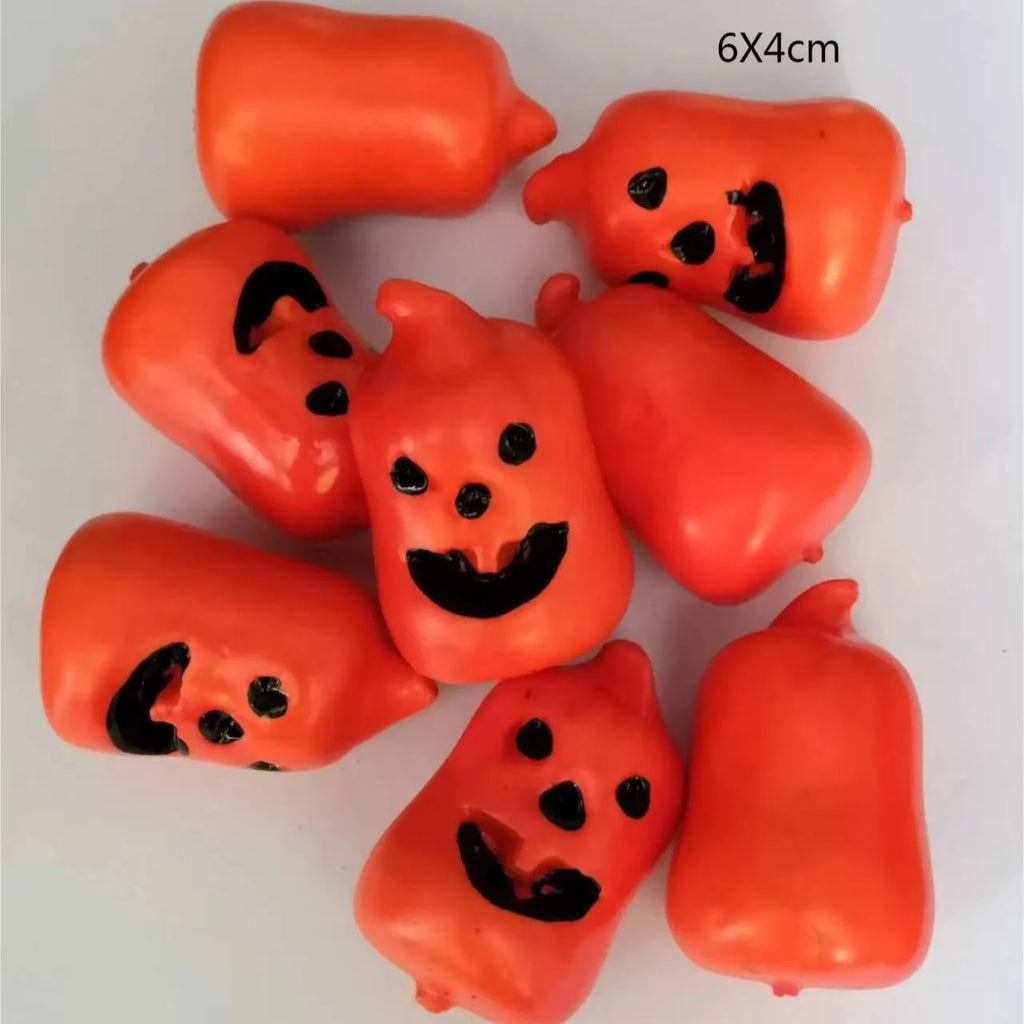 Halloween Foam Ghost & Pumpkin Miniatures | DIY Craft Charms