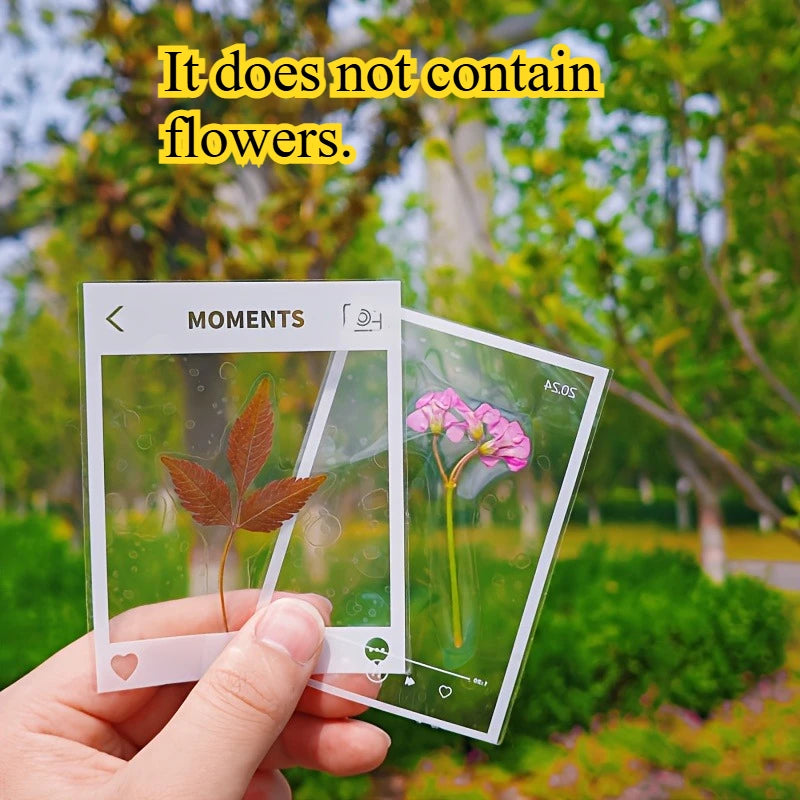 20PCS Transparent Self-adhesive Paper DIY Handicrafts - Suitable for Decorating Scrapbooks and Bookmarks Oasis Select