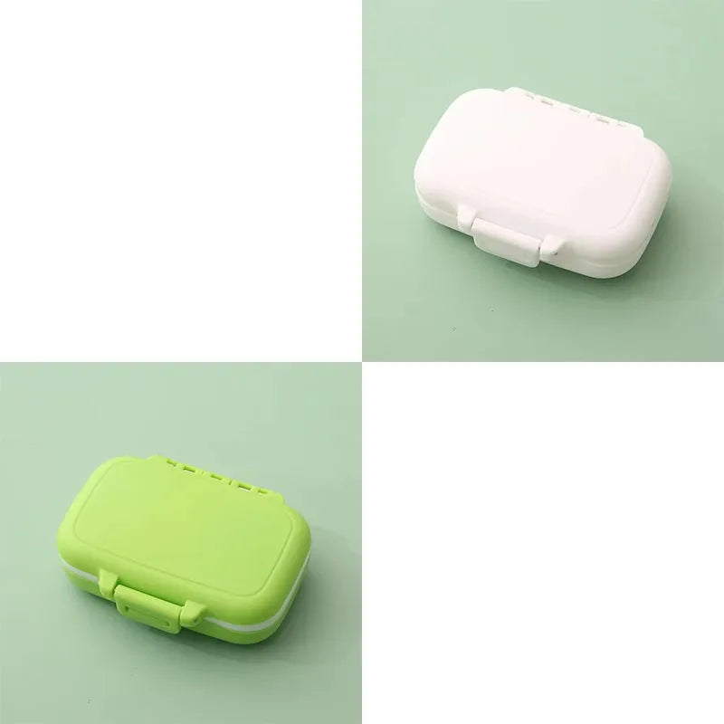 1 Mini Portable Pills Organizer Case 3 Grids Pillbox Tablet Storage