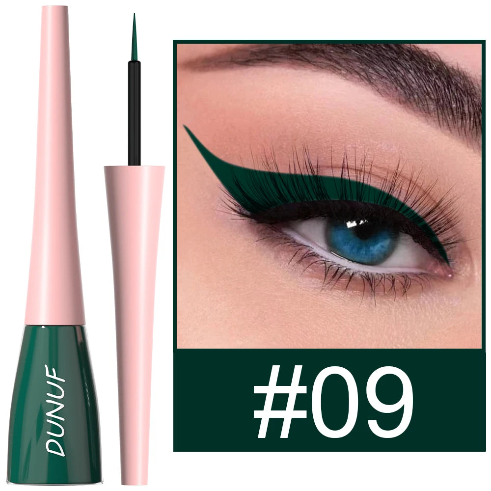 DUNUF 1 Pcs Waterproof Long-Wearing Liquid Eyeliner - Smudge-Resistant, Transfer-Proof, Perfect For Creating Dramatic Looks Oasis Select 09