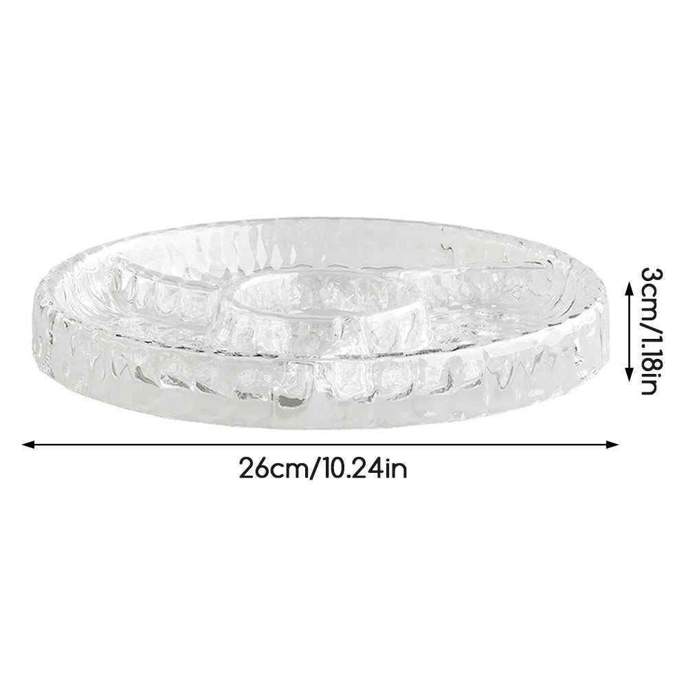 Multi-Compartment Snack & Fruit Serving Tray | Nut Candy Platter