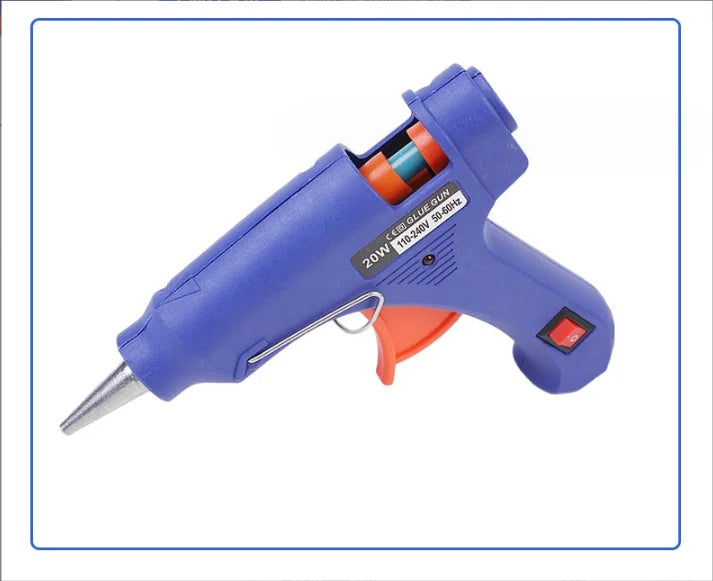 Hot Melt Glue Gun20W Hot Melt Glue Gun Using Glue Stick for DIY Handicrafts, Arts and Crafts, Christmas Gifts, Quick Home Repair Oasis Select Blue