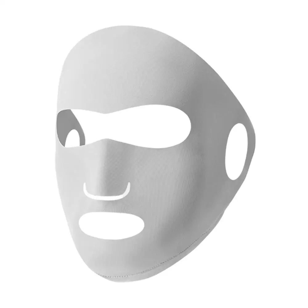 Full-face Sun Mask UV Protection Mask Ice Silk Sunscreen Mask Breathable Lightweight Cycling Face Mask Anti-UV Face mask Oasis Select Light Gray