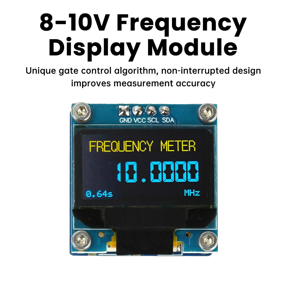 PLJ-096OLED-H1 Frequency Counter 20MHz-2.7GHz, 0.96in OLED Display with ±2.5ppm TCXO for RF Signal Measurement Oasis Select