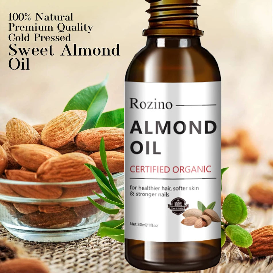 30ml Pure Sweet Almond Oil – Face, Body & Massage Carrier Oil