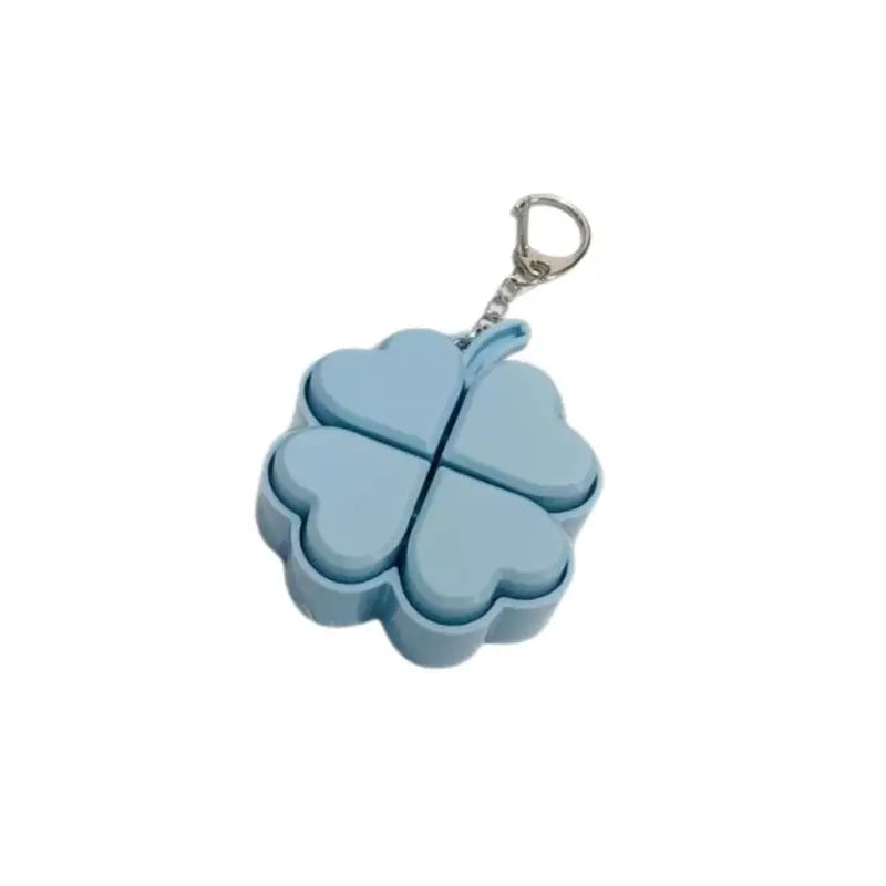 Four-Leaf Clover LED Keychain | Fidget Toy & Lucky Gift